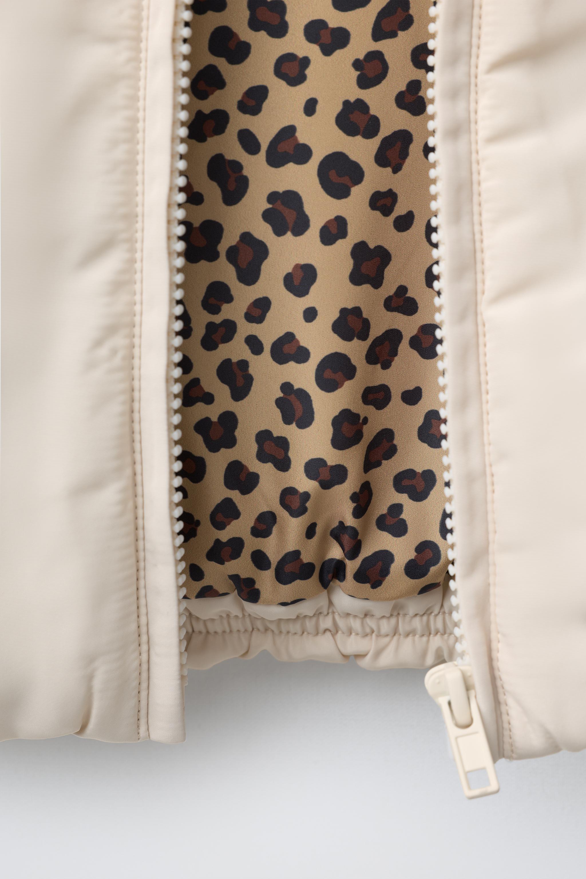 BLOUSON BOMBER À PIÈCES ANIMAL PRINT
